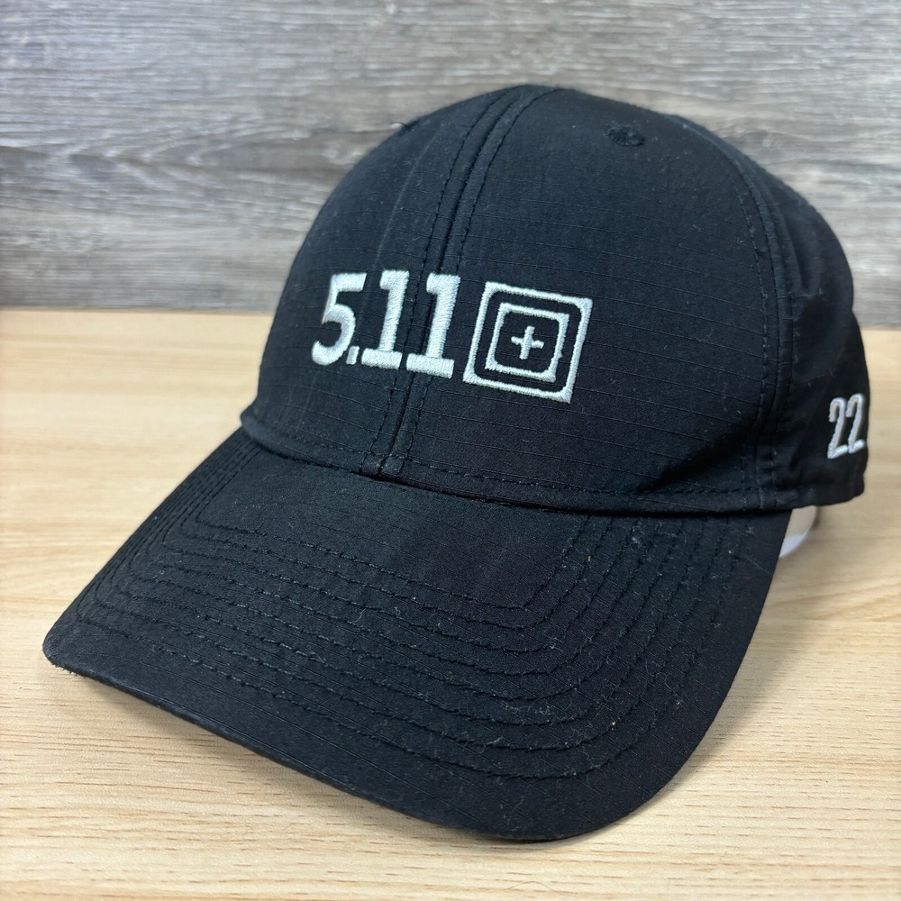 5.11 Tactical‎ Hat Cap Snap Back Black Outdoors One Size Adjustable